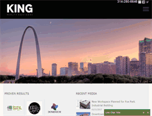 Tablet Screenshot of kingrealtyadvisors.com